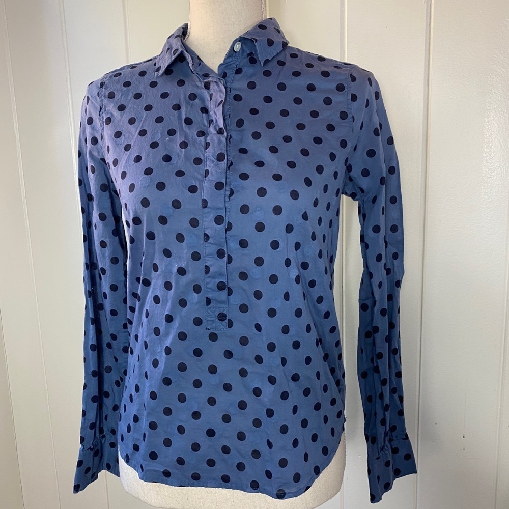 Women’s J Crew Polka Dot Top Size XXS